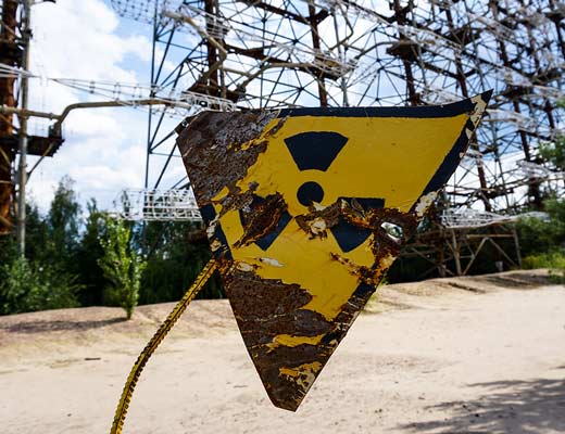 Nuclear contaminated soil